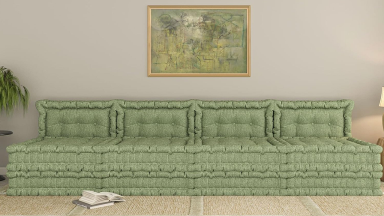 I think I've found the chicest 'couch bed' on Amazon – it's affordable, customizable, and perfect for quickly turning a living room into a guest bedroom