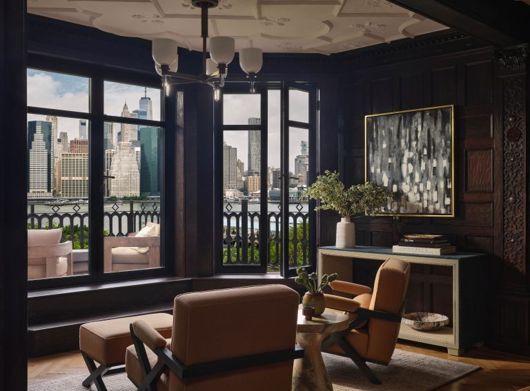 Instead of Brightening This Gilded Age Penthouse, the Designer Went “Dark and Sexy”