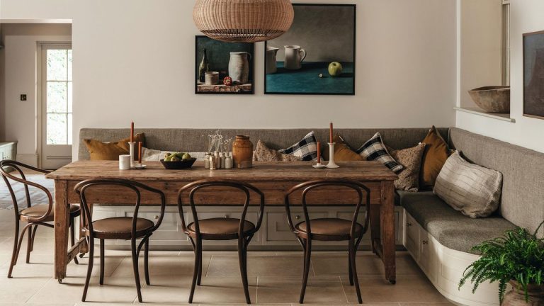 What Was Once a Dark, Disjointed Old House Is Now a Light-Filled Home Thanks to a Timeless Earthy Color Scheme