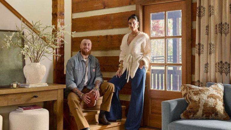 Claire and George Kittle's Storybook Nashville Cabin Has 'Total Treehouse Vibes' – Tour The Cozy, Nostalgic, and Homey Interiors