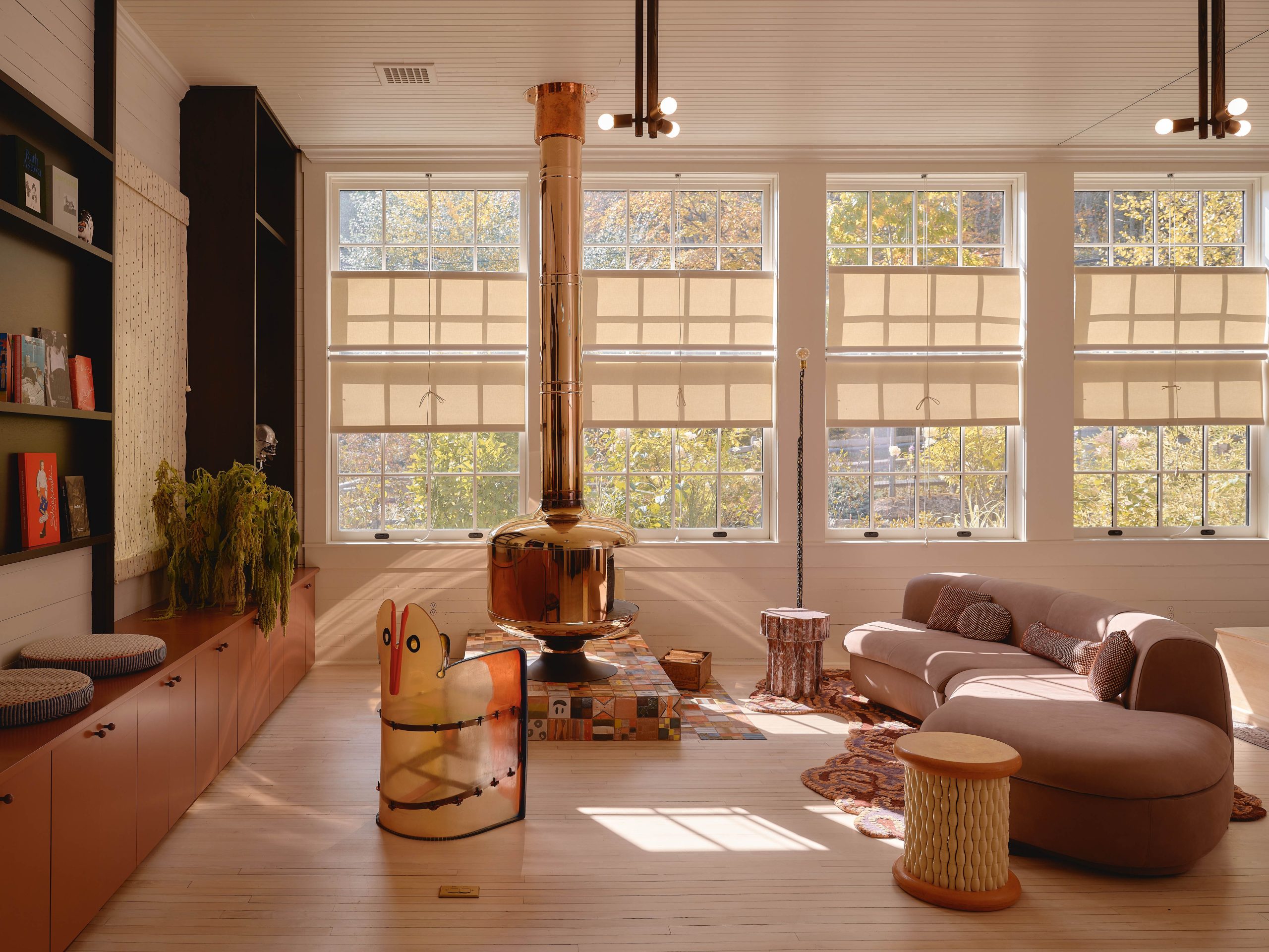 A 19th-Century Schoolhouse Gets a Craft-Forward Restoration That Channels the Uninhibited Spirit of an Old Circus